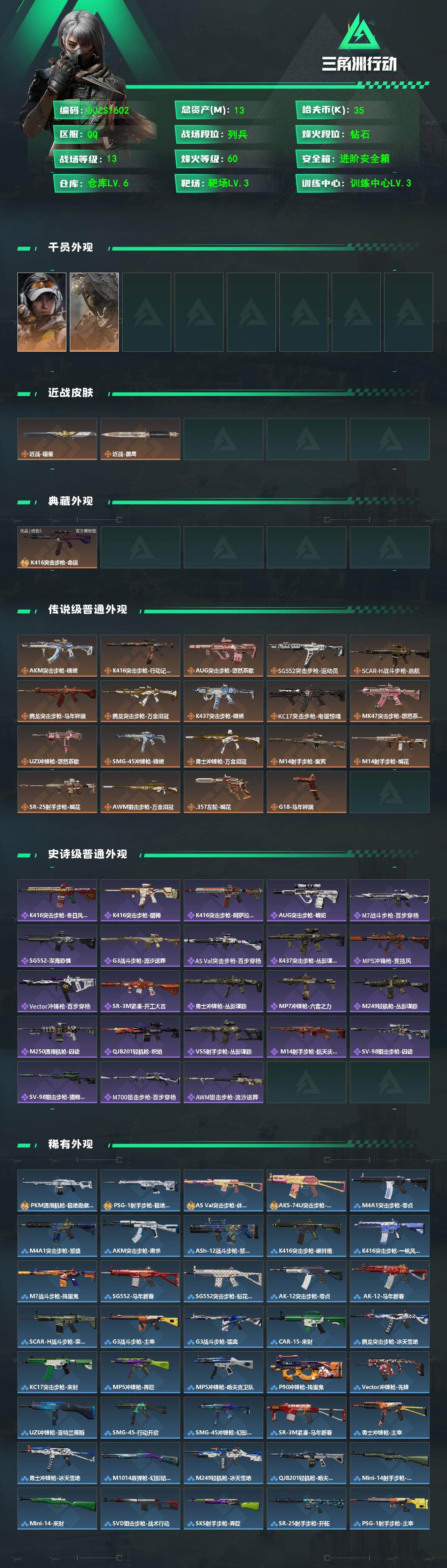 SJZQM490007三角洲行动账号详情图3