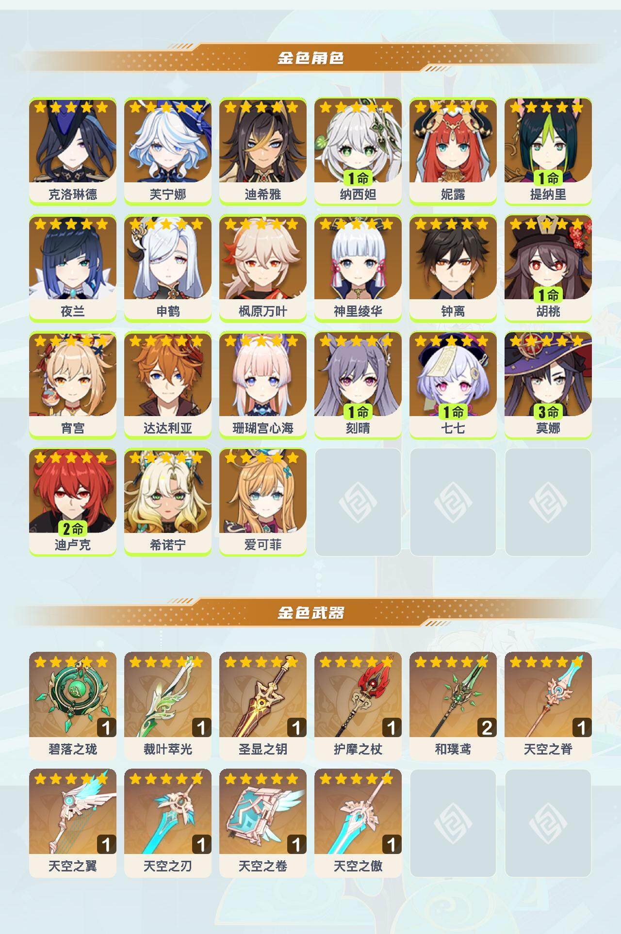 YSEY44181原神账号详情图3