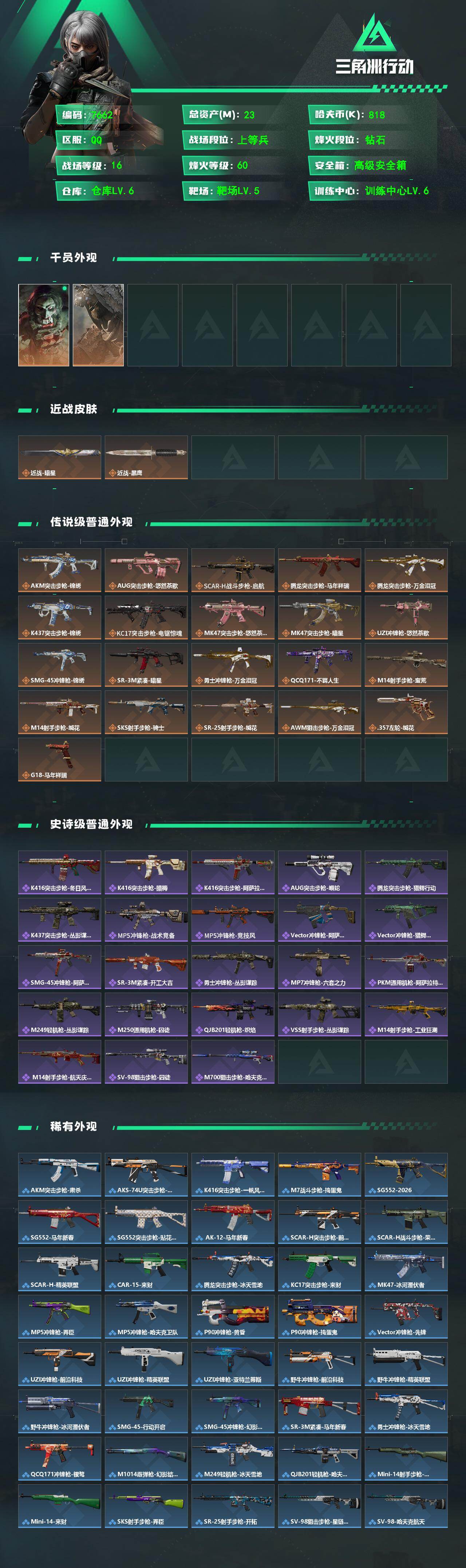 SJZCMW499811三角洲行动账号详情图2