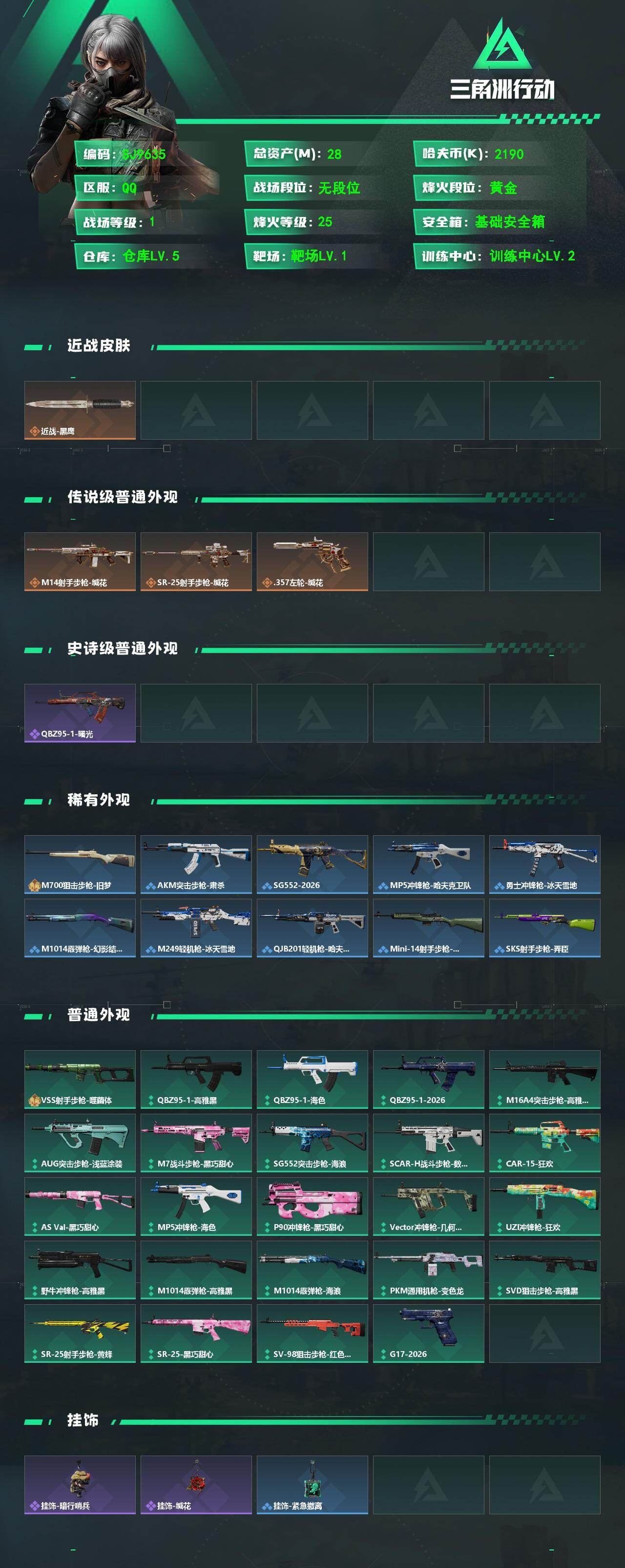 SJZEY489954三角洲行动账号详情图2