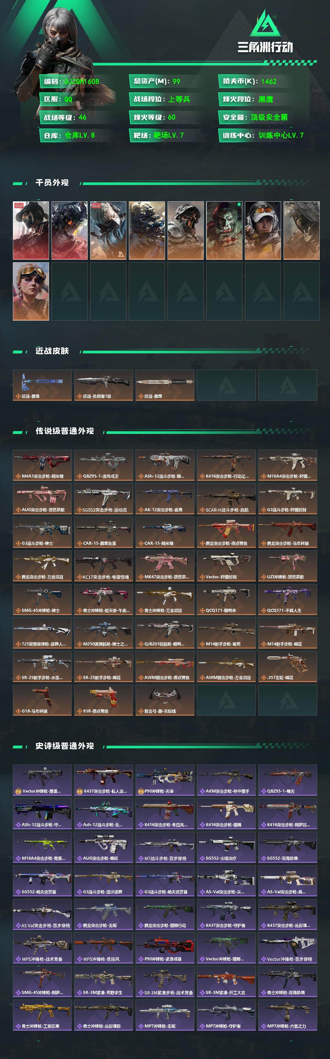 SJZEY488486三角洲行动账号详情图2 SJZEY488486三角洲行动账号详情图2