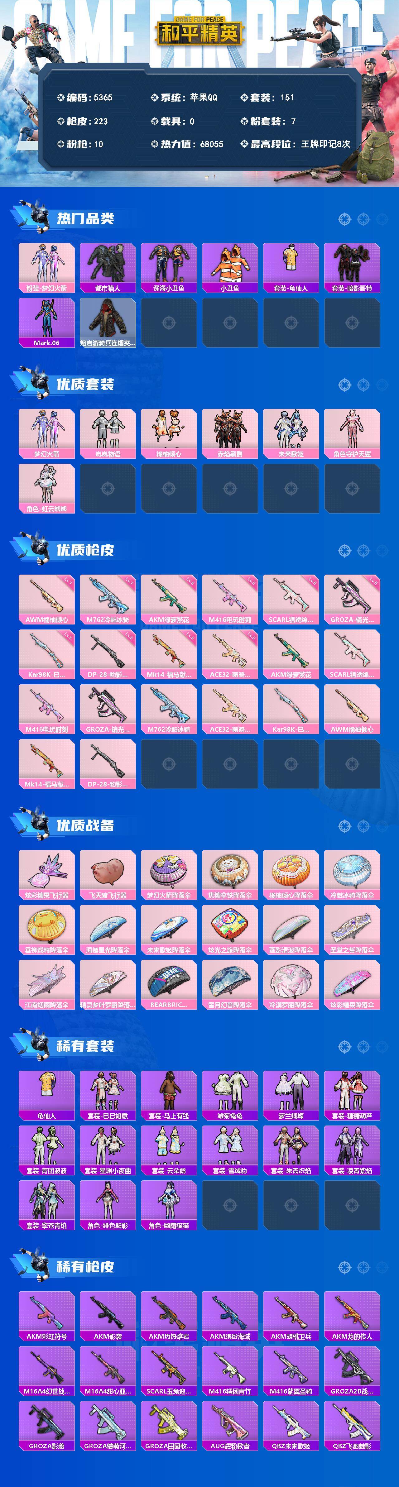 HPLX4158838和平精英账号详情图2