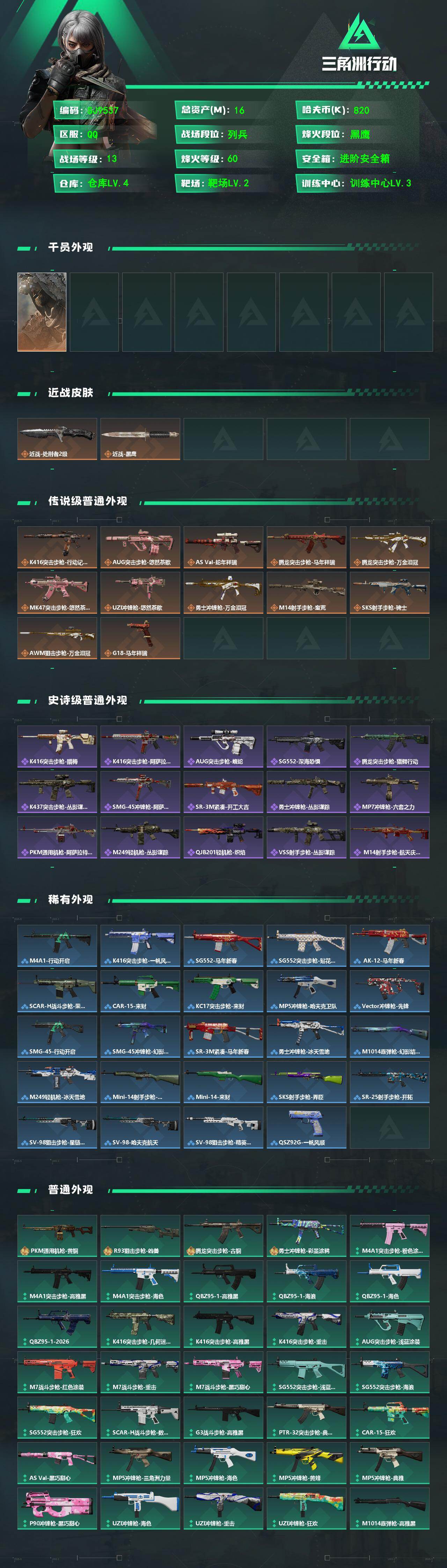 SJZEY488953三角洲行动账号详情图2