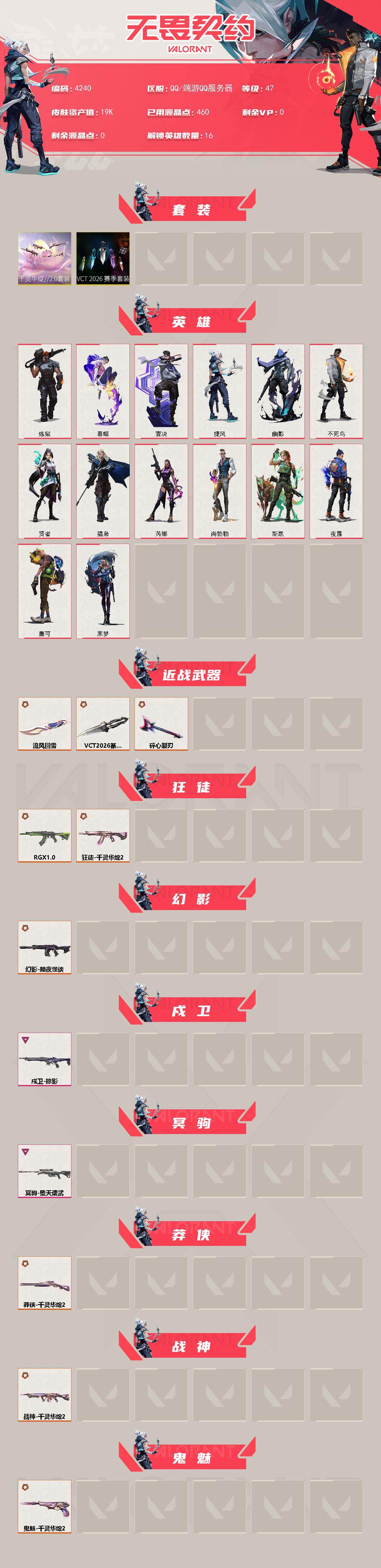 WWQXL427781无畏契约账号详情图2