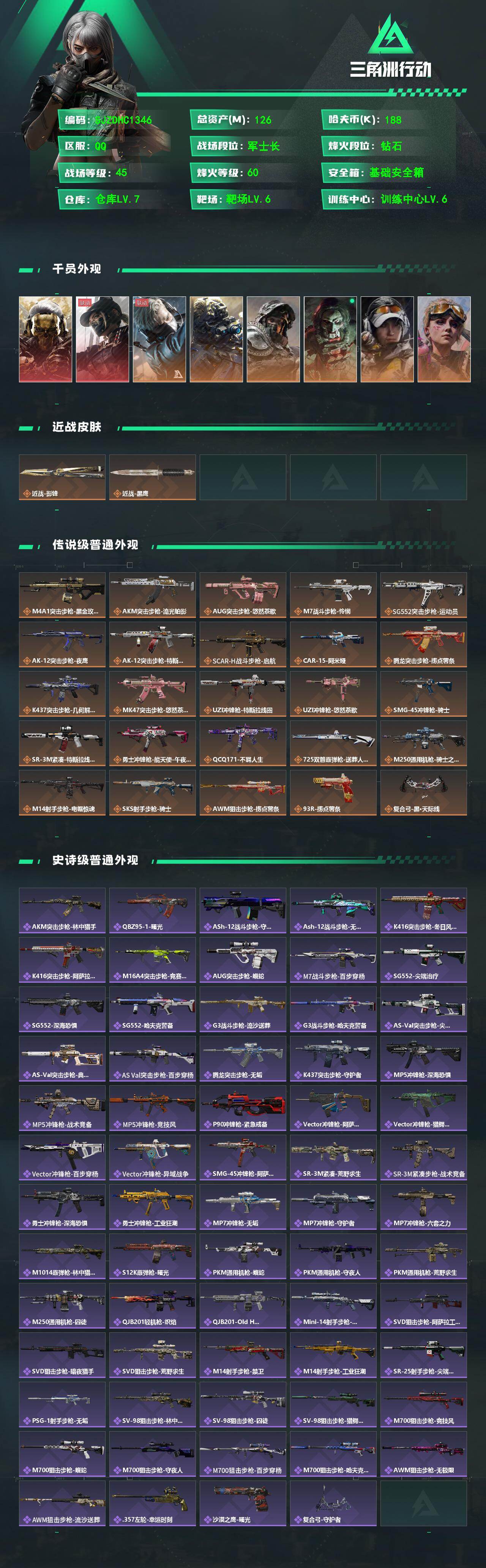 SJZQM4111320三角洲行动账号详情图3