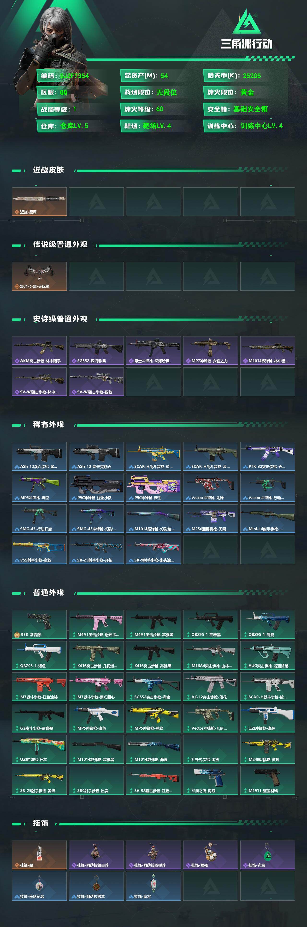 SJZEY489338三角洲行动账号详情图2 SJZEY489338三角洲行动账号详情图2