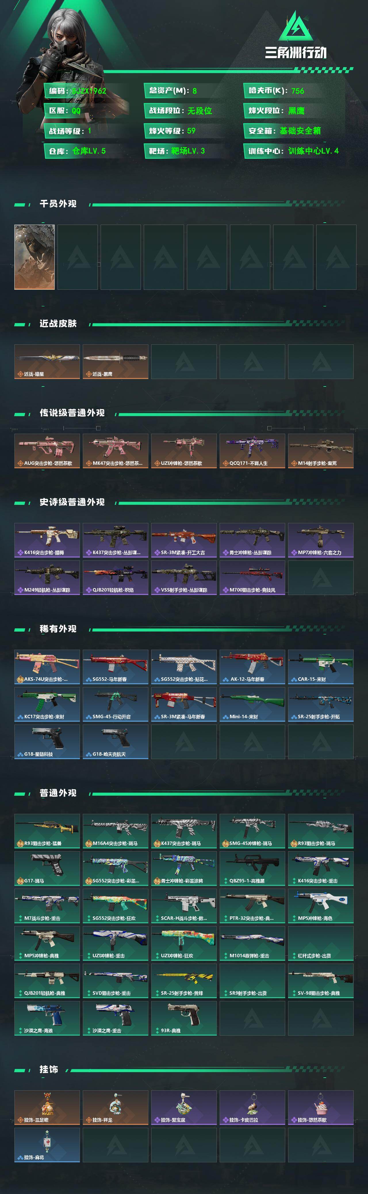 SJZEY491772三角洲行动账号详情图2