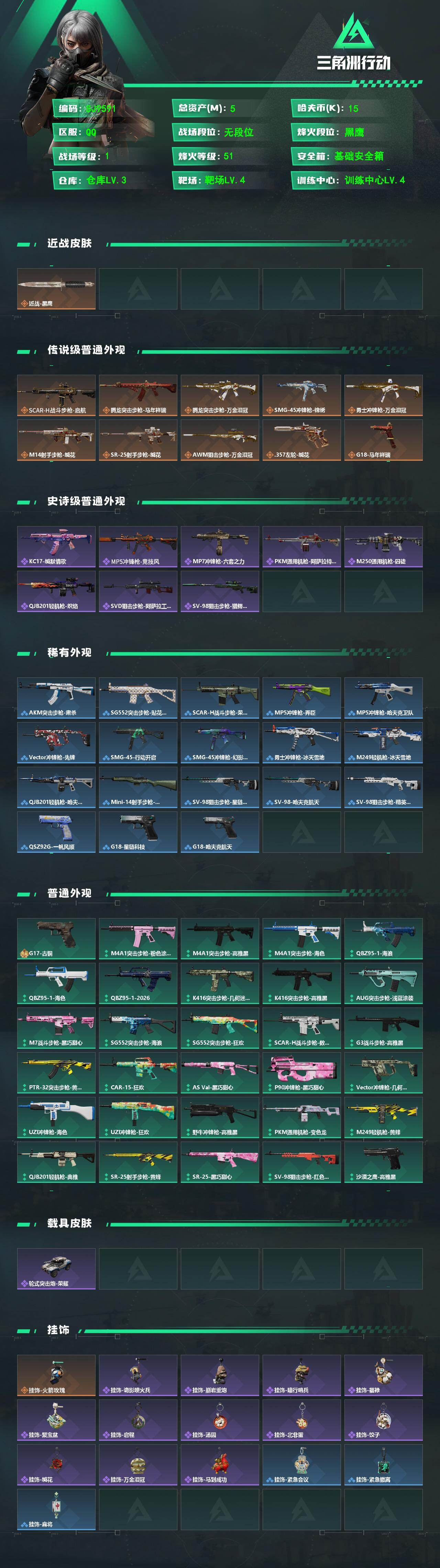 SJZEY489584三角洲行动账号详情图2