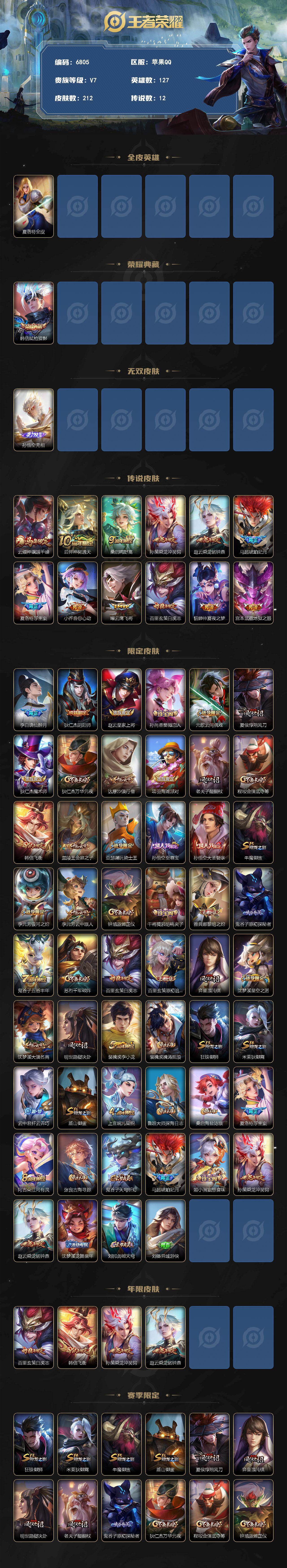 WZLX4284872王者荣耀账号详情图2