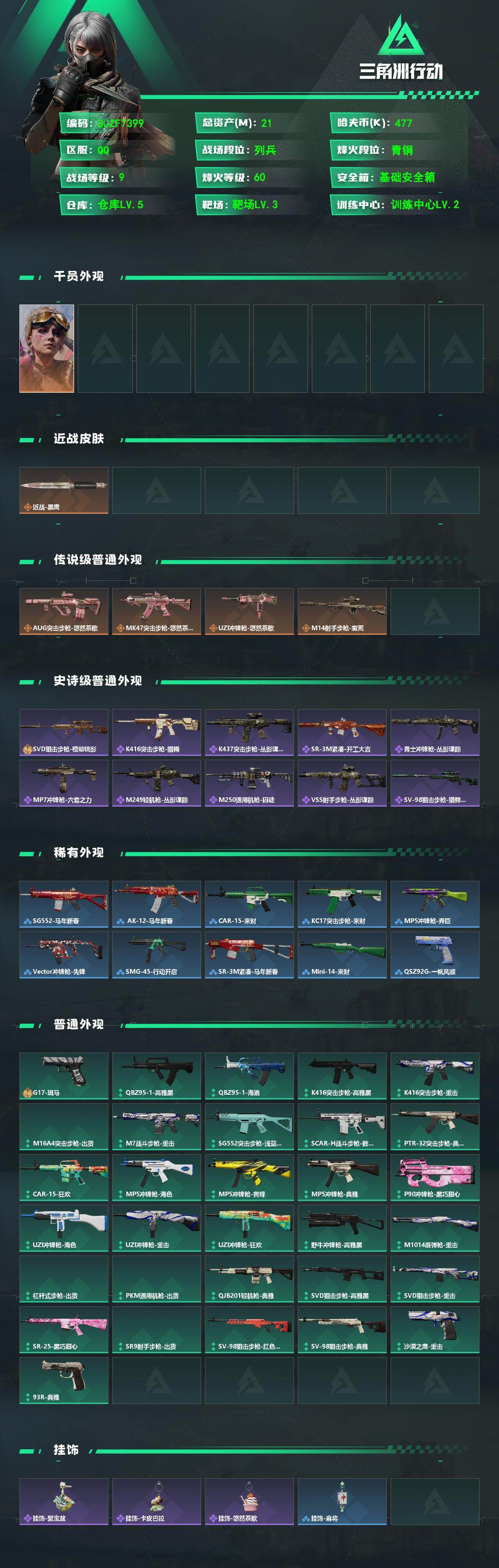 SJZEY489923三角洲行动账号详情图2