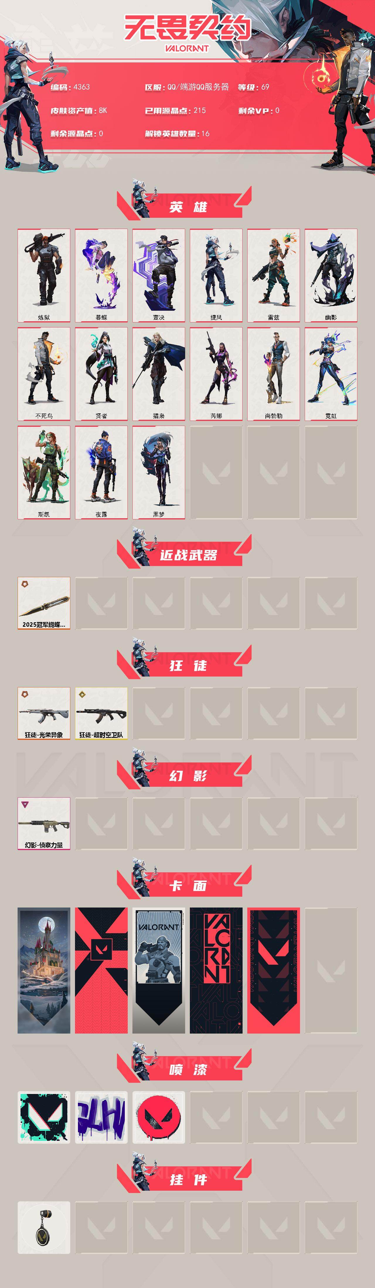 WWQXL428387无畏契约账号详情图2 WWQXL428387无畏契约账号详情图2