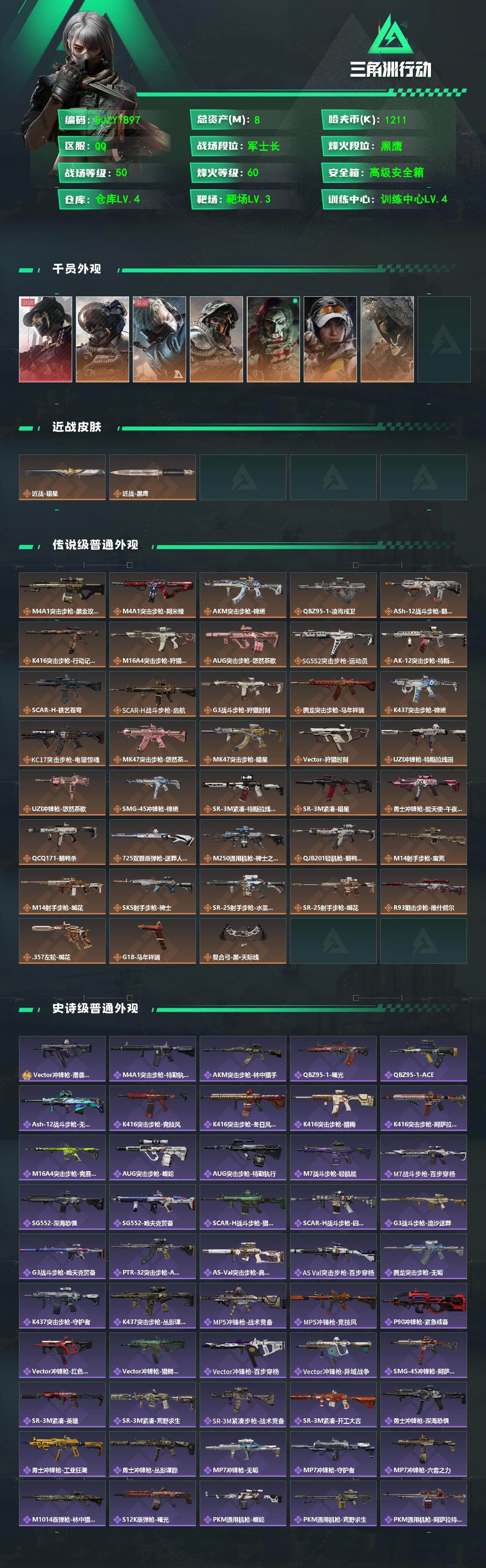 SJZEY489622三角洲行动账号详情图2