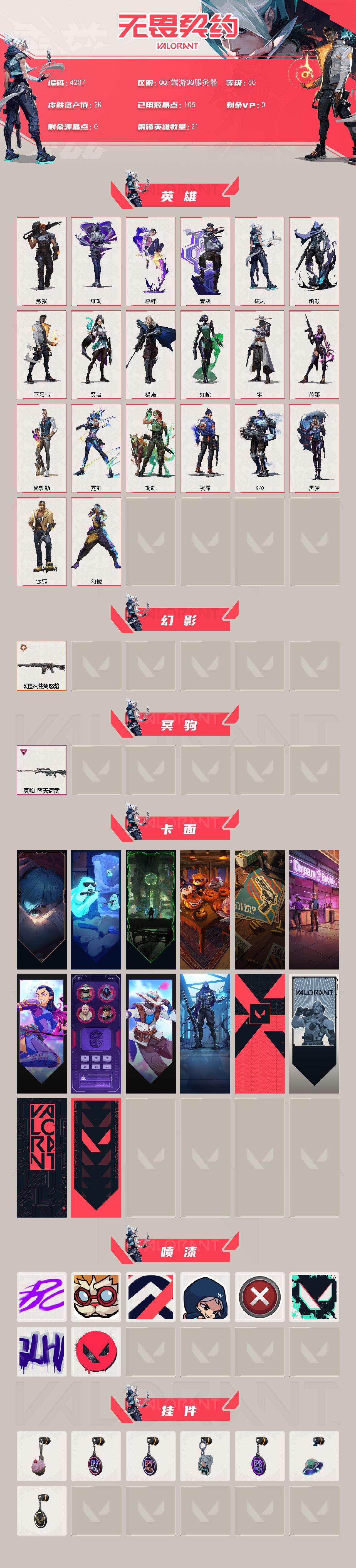 WWQXL432162无畏契约账号详情图2