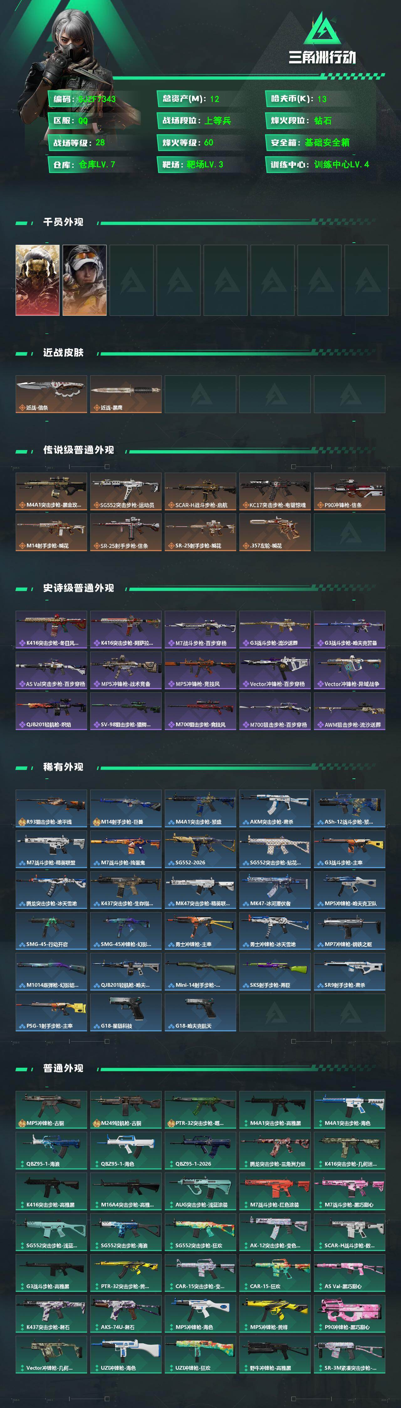 SJZQM489300三角洲行动账号详情图3