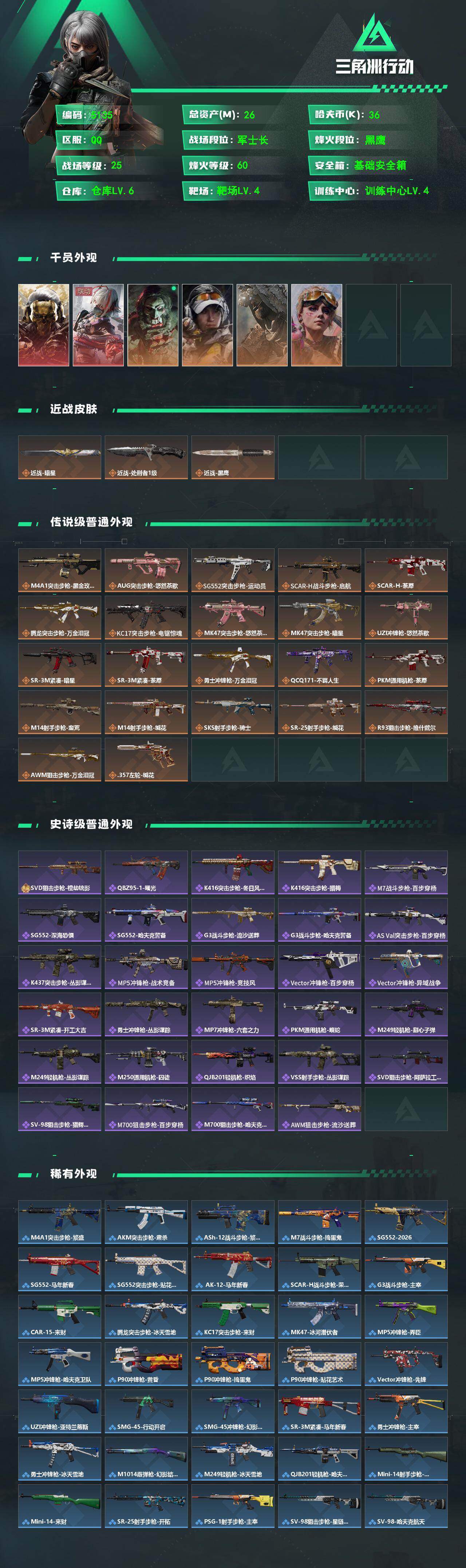 SJZQM492957三角洲行动账号详情图4