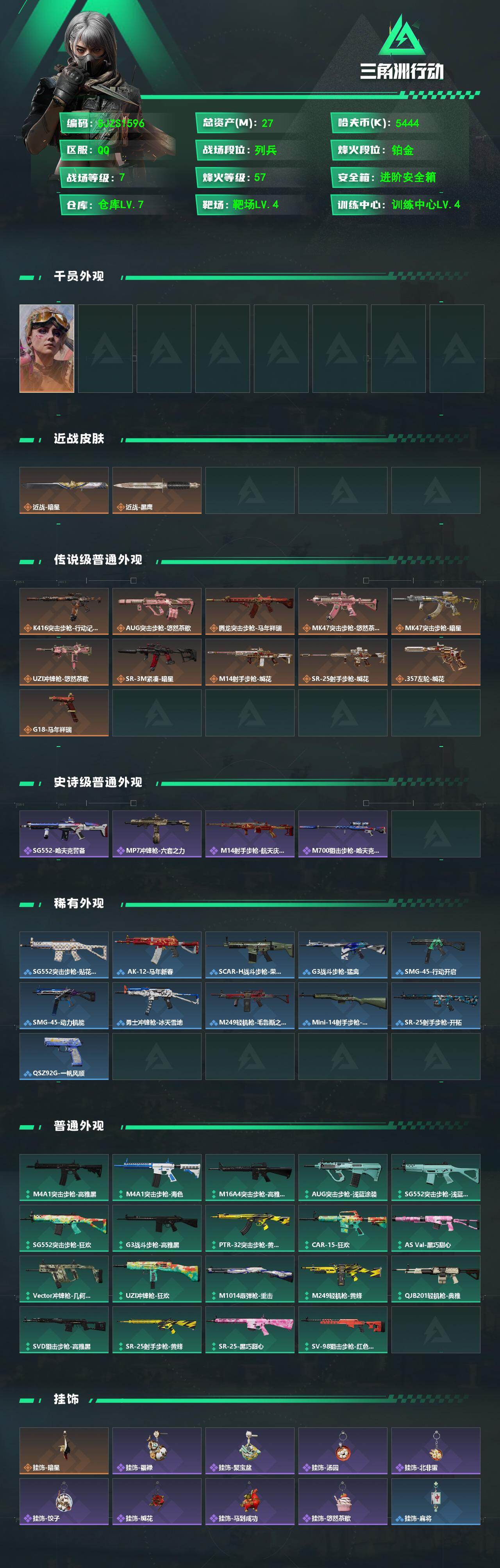 SJZEY489214三角洲行动账号详情图2