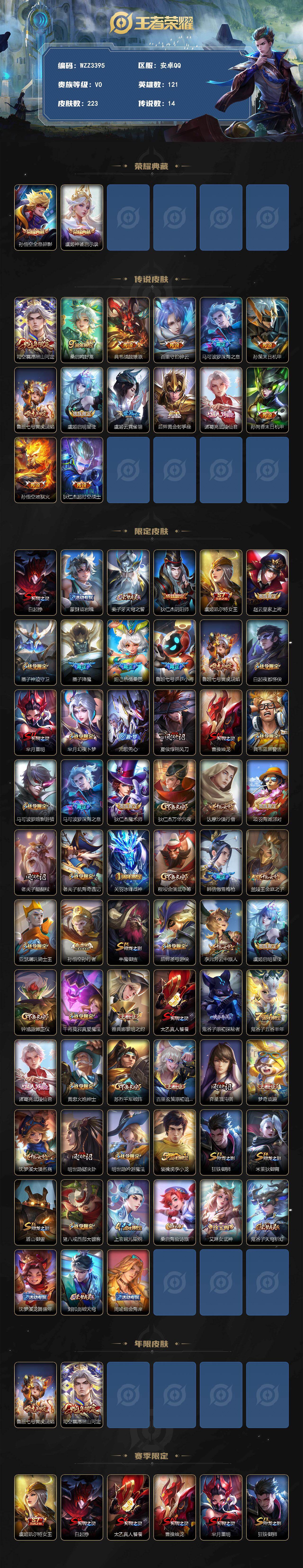 WZEY4282411王者荣耀账号详情图2