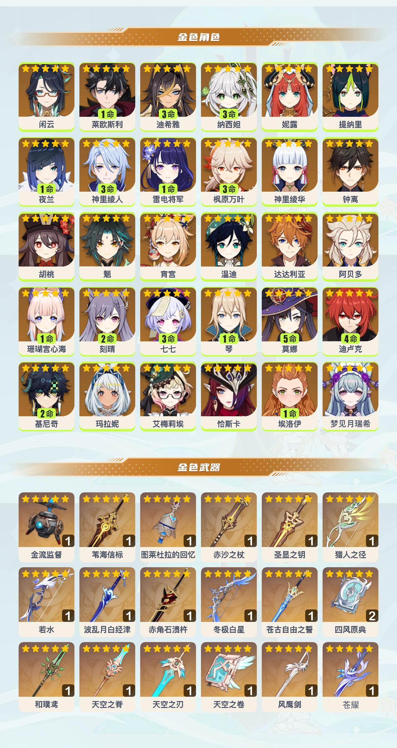 YSEY44144原神账号详情图3