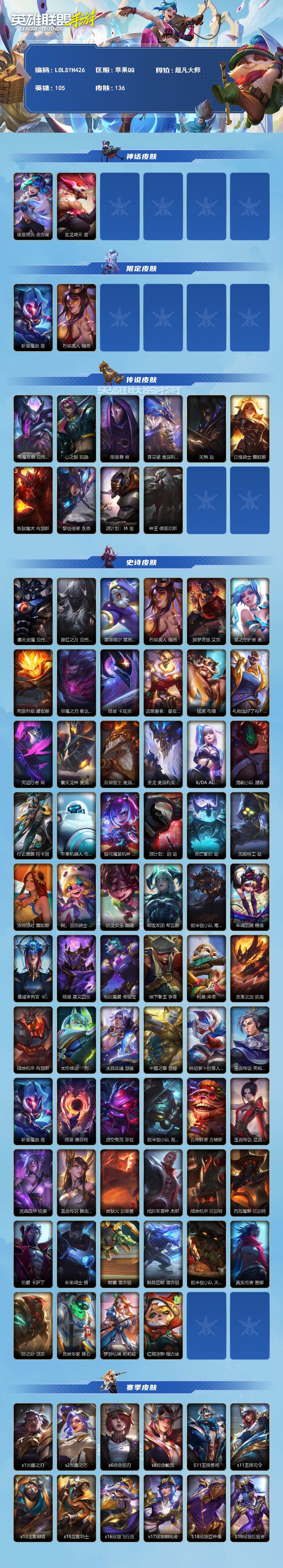 LOMEY42416LOL手游账号详情图2