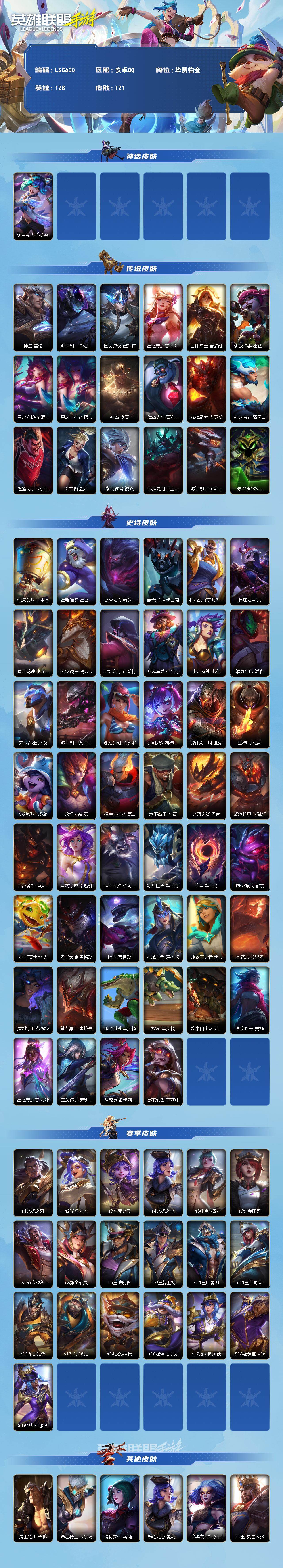 LOMEY42453LOL手游账号详情图2 LOMEY42453LOL手游账号详情图2