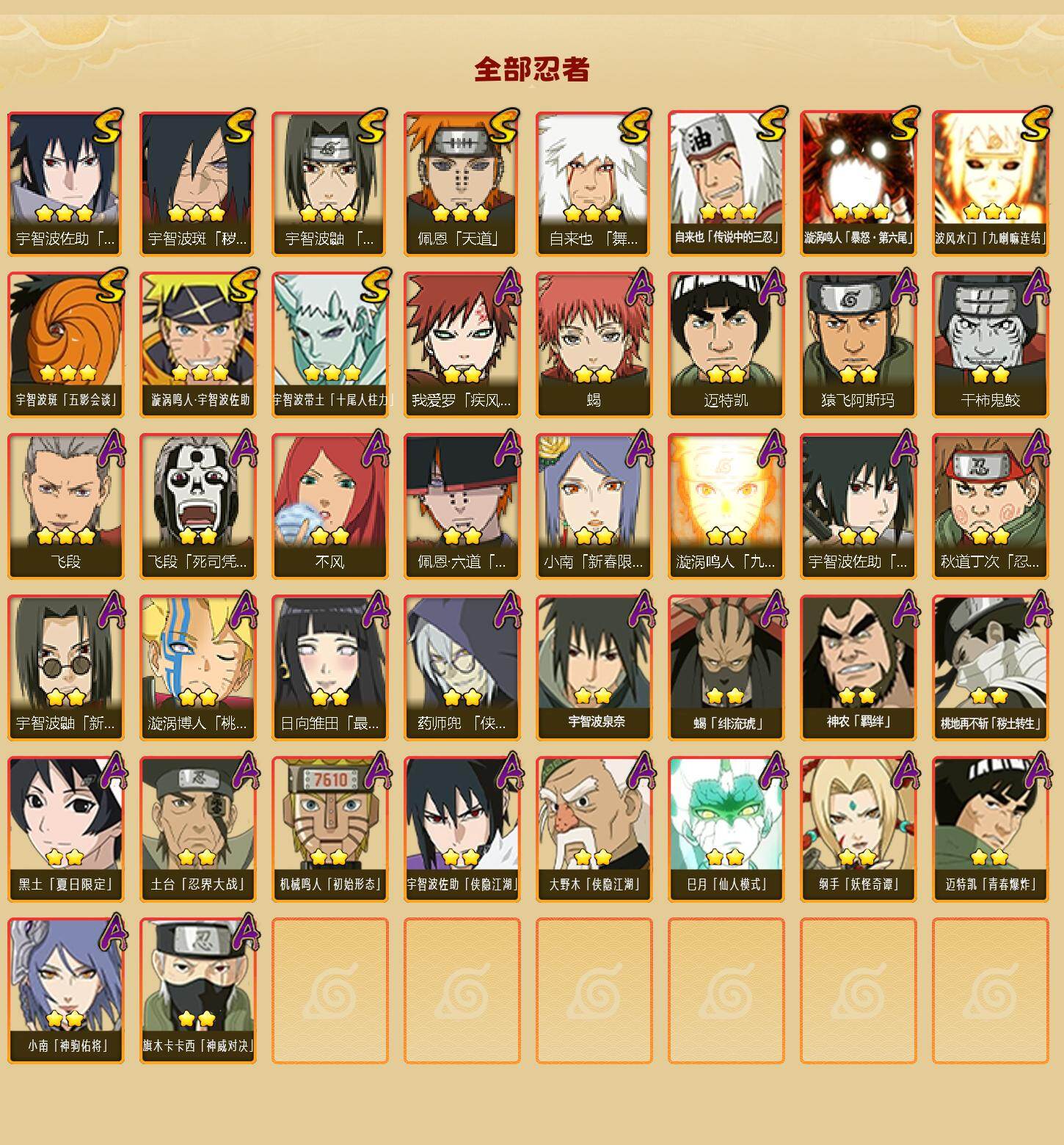 HYEY427392火影忍者账号详情图2