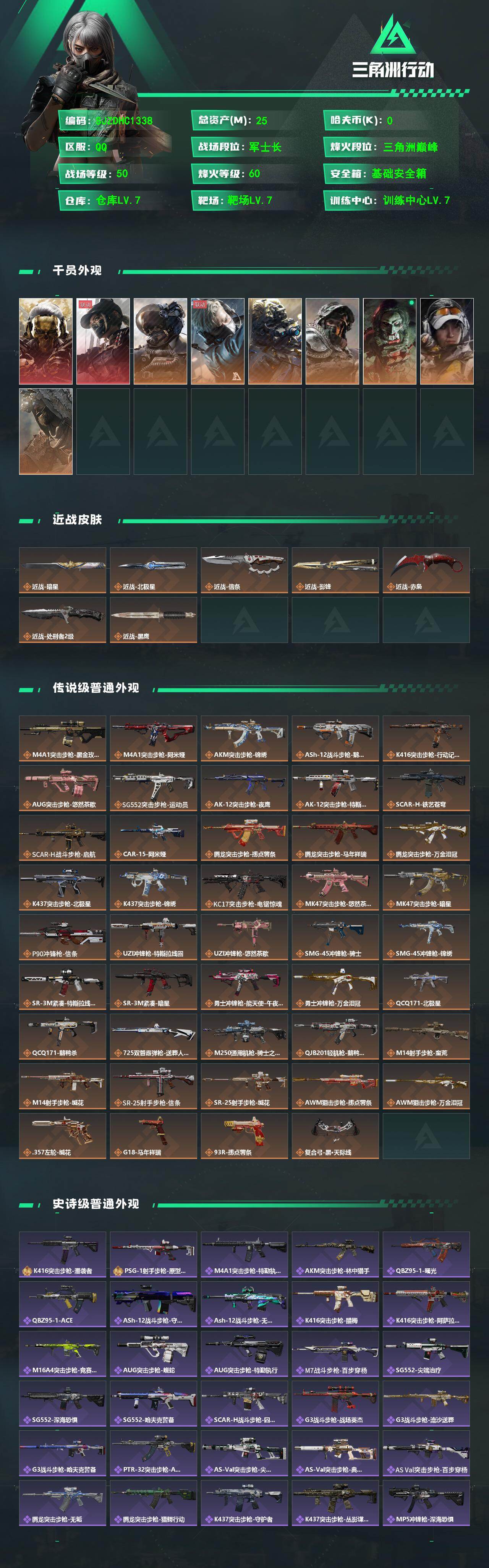 SJZQM4109622三角洲行动账号详情图3