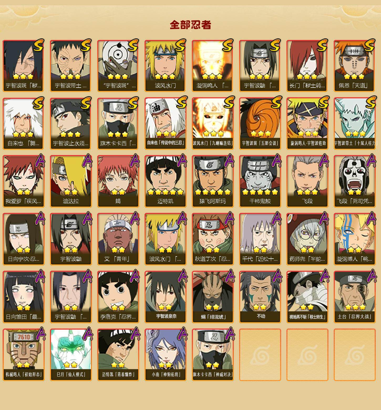 HYEY427455火影忍者账号详情图2