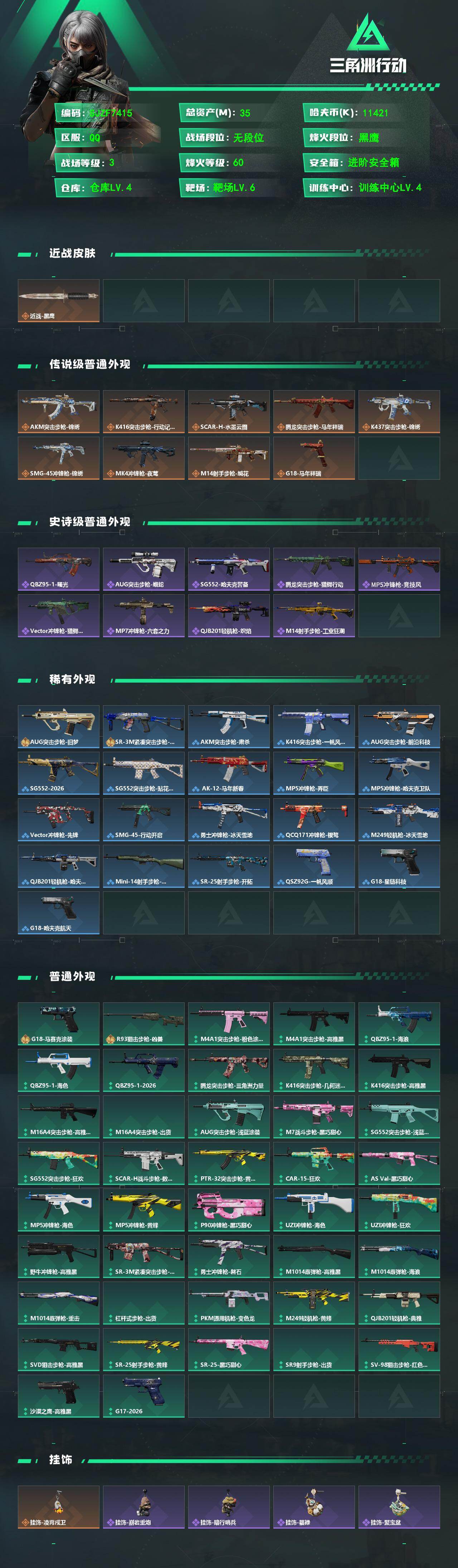 SJZEY489910三角洲行动账号详情图2