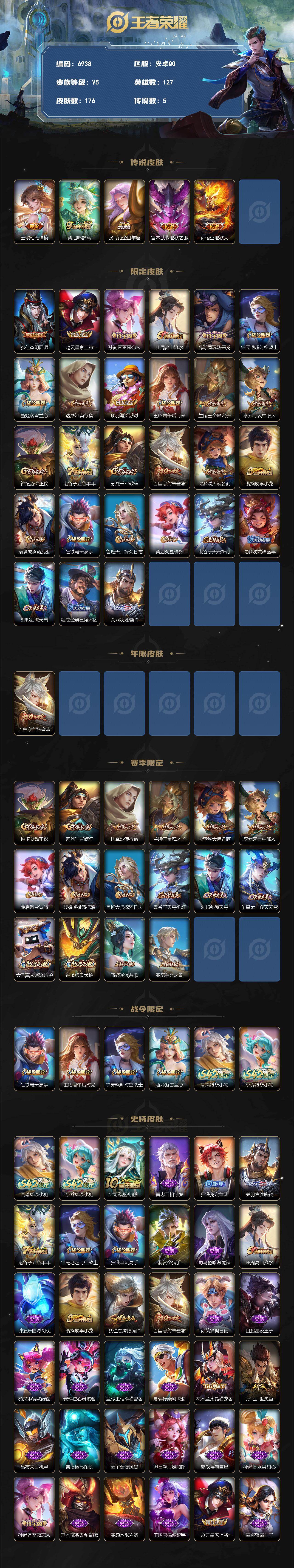 WZCMW4312603王者荣耀账号详情图2