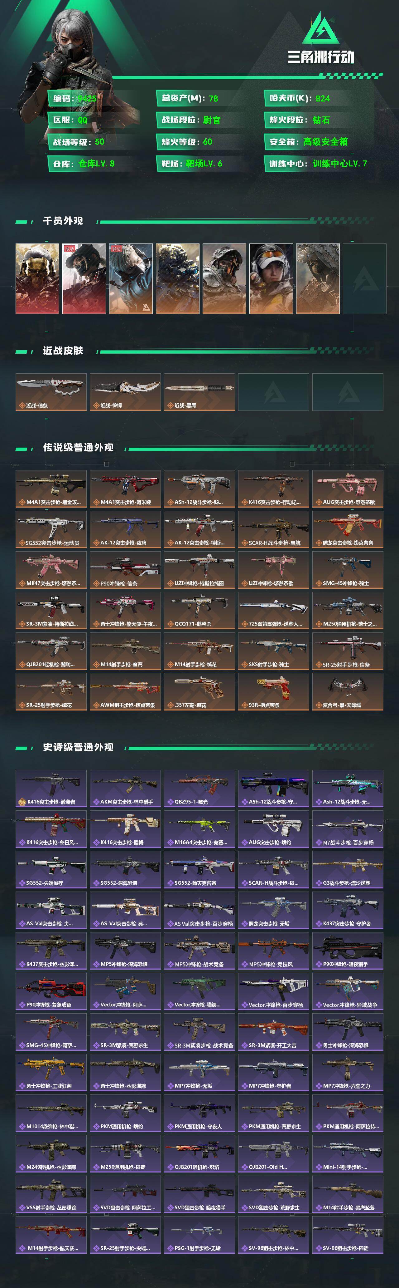 SJZCMW4100063三角洲行动账号详情图2