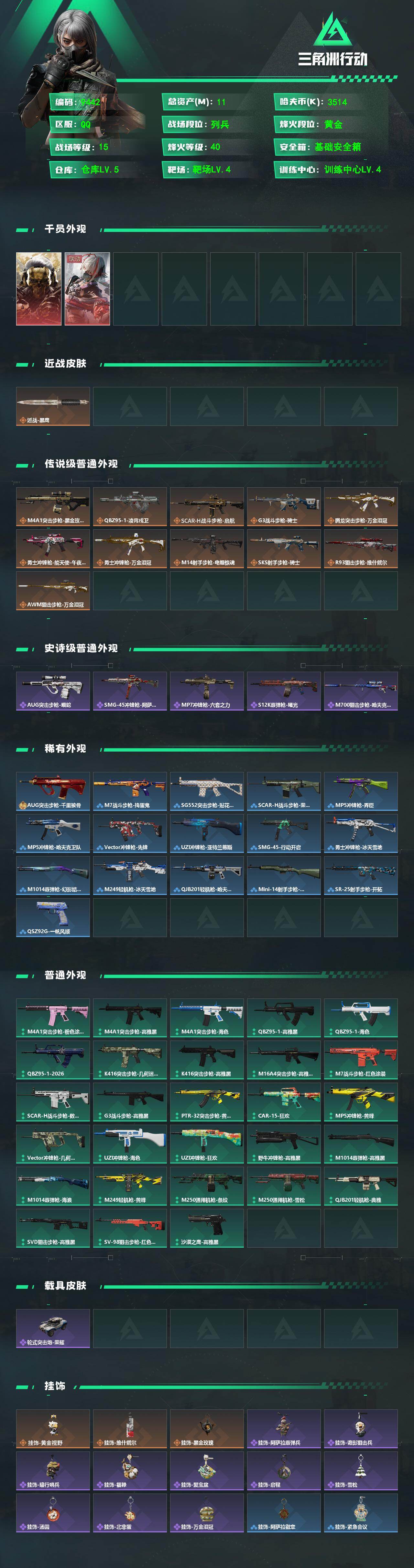 SJZCMW4100084三角洲行动账号详情图2