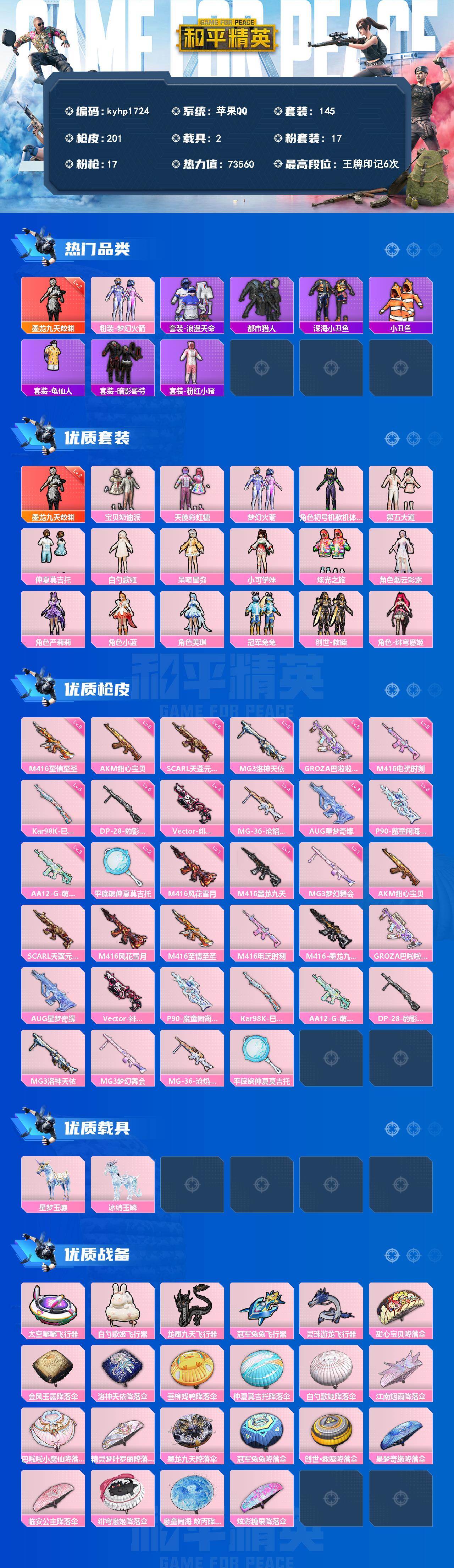 HPQM4162978和平精英账号详情图3