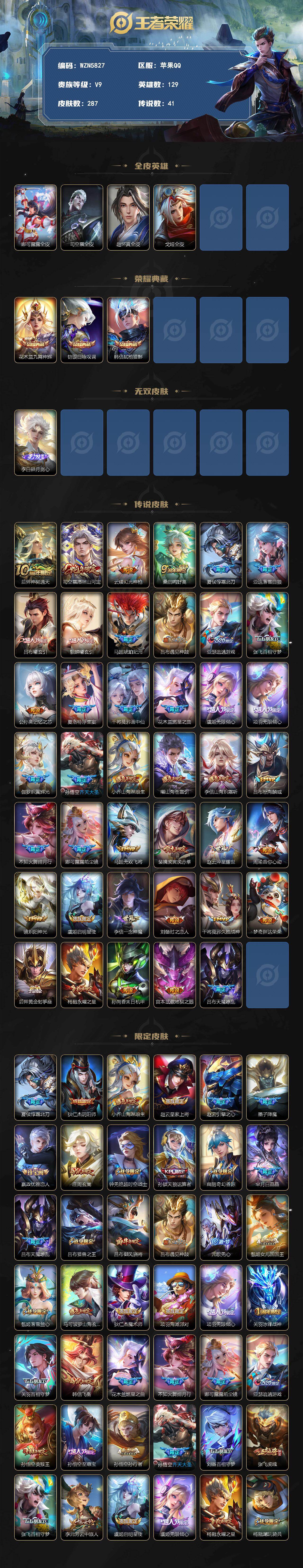 WZEY4287582王者荣耀账号详情图2