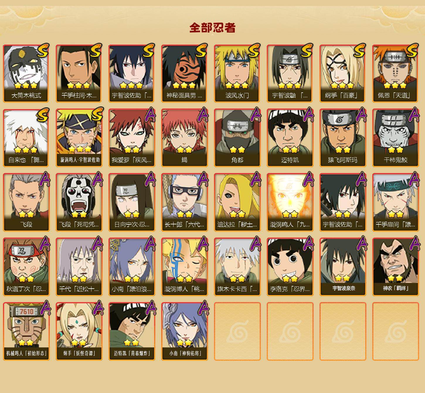 HYEY427600火影忍者账号详情图2