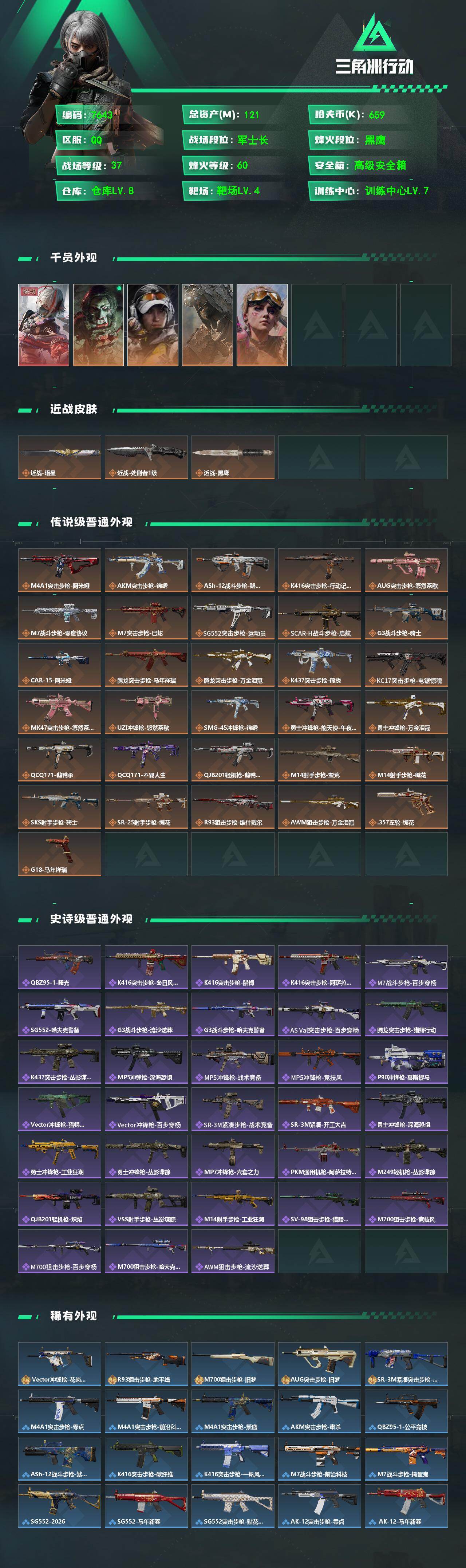 SJZCMW4100471三角洲行动账号详情图2