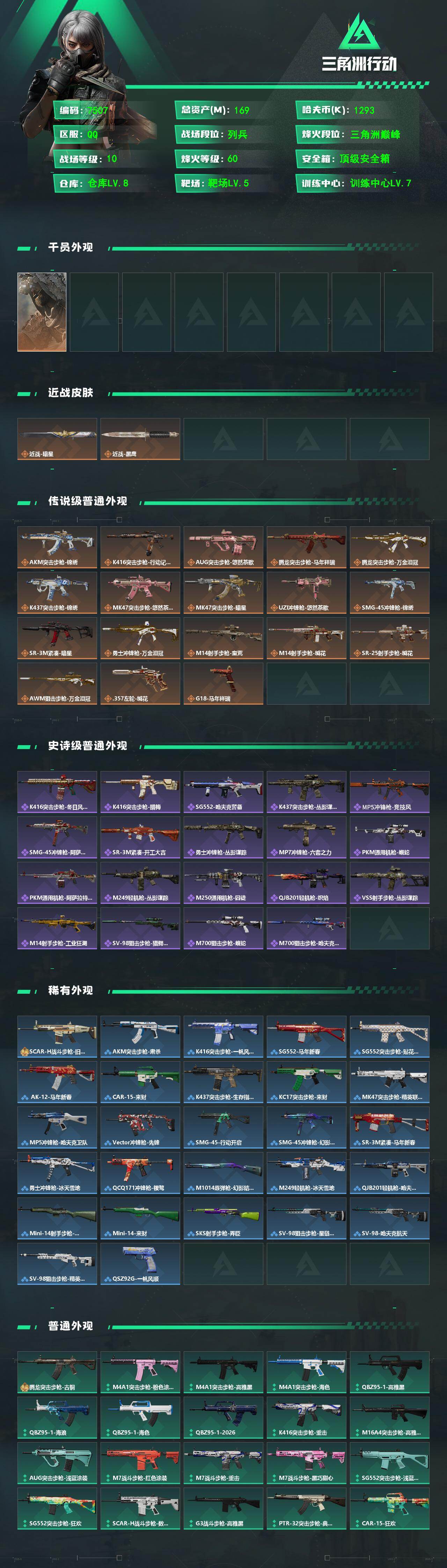 SJZCMW4100513三角洲行动账号详情图2