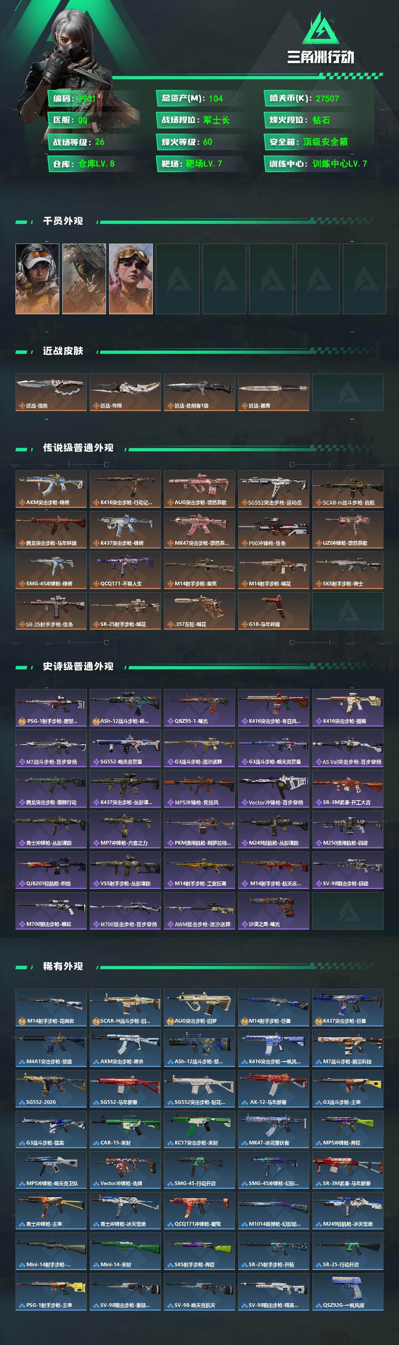 SJZCMW4100719三角洲行动账号详情图2