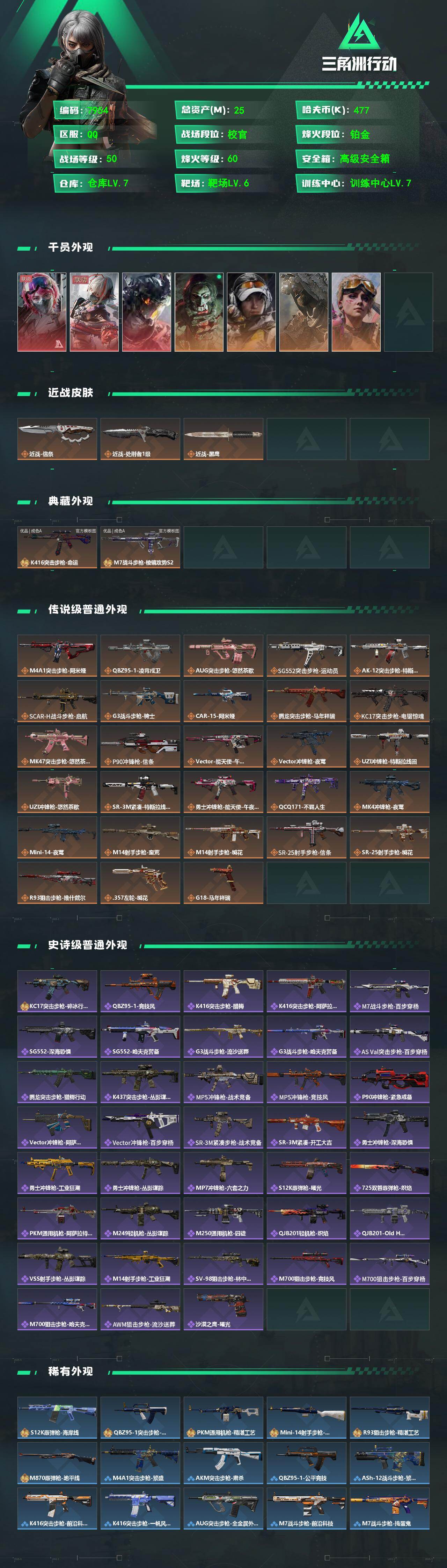 SJZCMW4100732三角洲行动账号详情图2