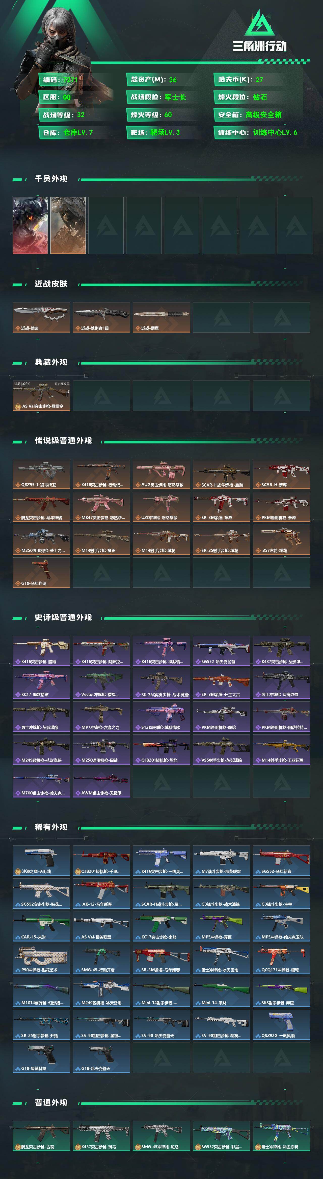 SJZCMW4100332三角洲行动账号详情图2