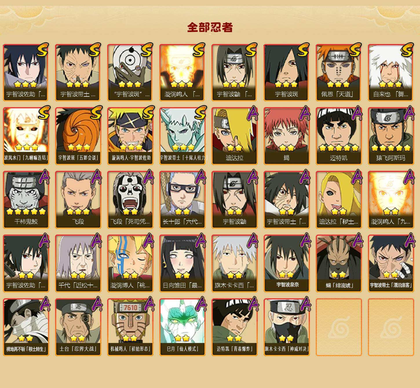 HYEY427685火影忍者账号详情图2