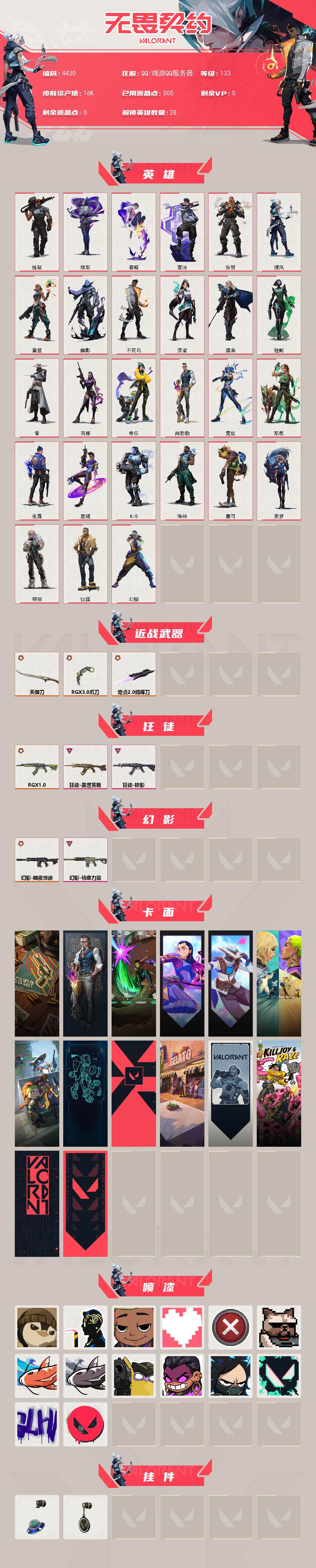 WWQXL428612无畏契约账号详情图2 WWQXL428612无畏契约账号详情图2