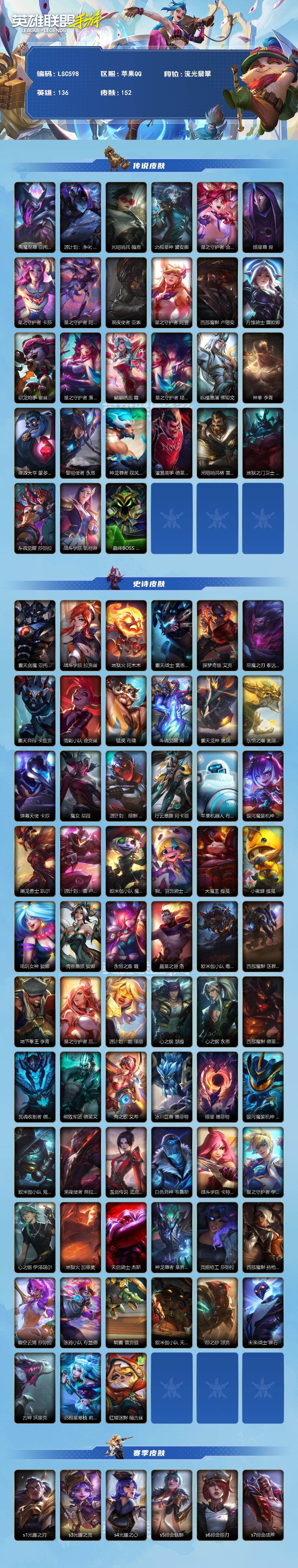 LOMEY42455LOL手游账号详情图2 LOMEY42455LOL手游账号详情图2