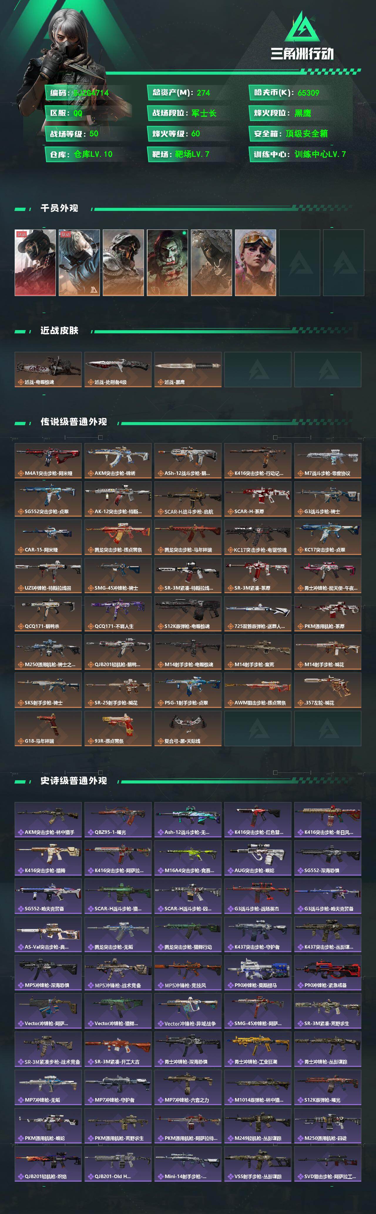 SJZQM491761三角洲行动账号详情图3