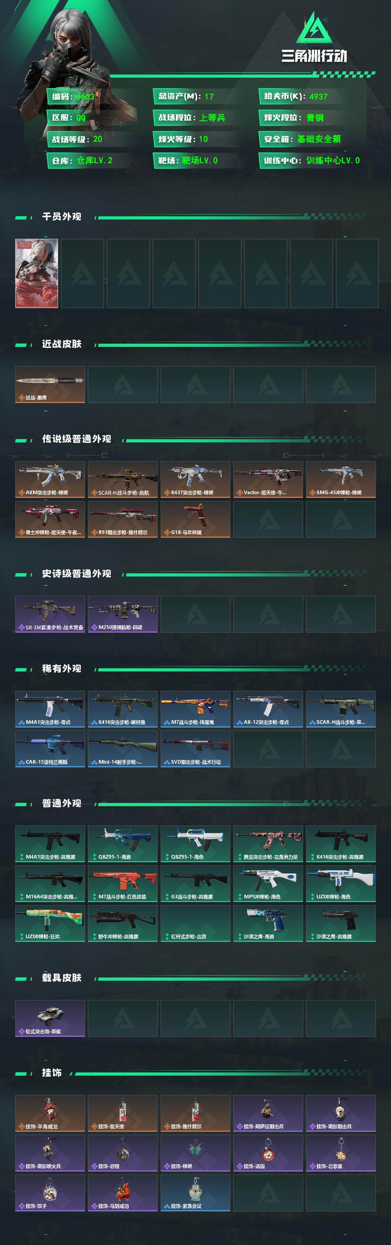 SJZPX491604三角洲行动账号详情图4