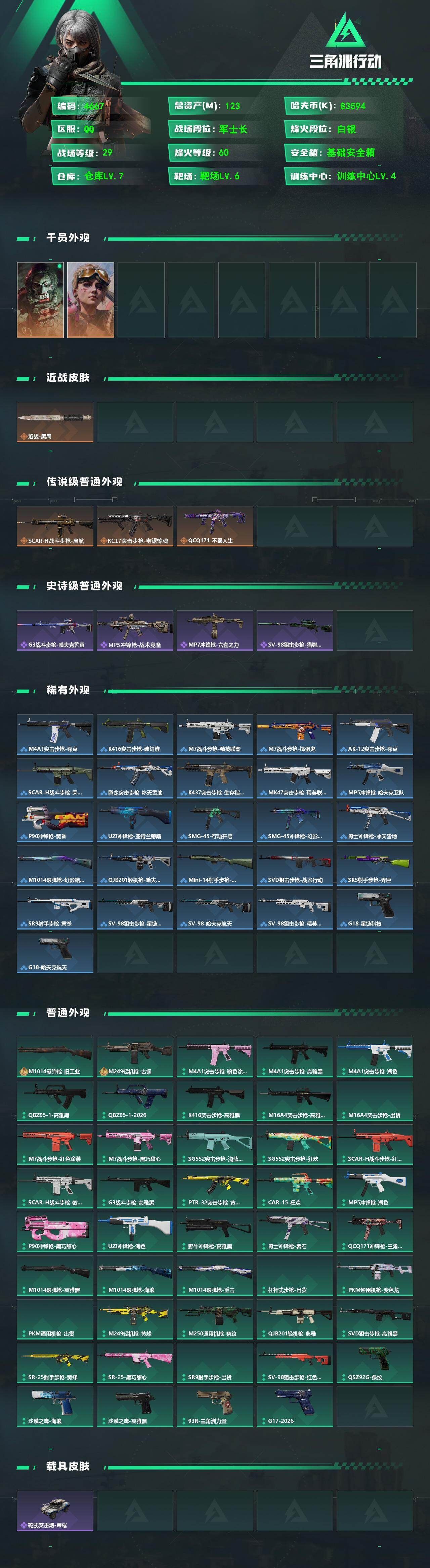 SJZPX491798三角洲行动账号详情图4