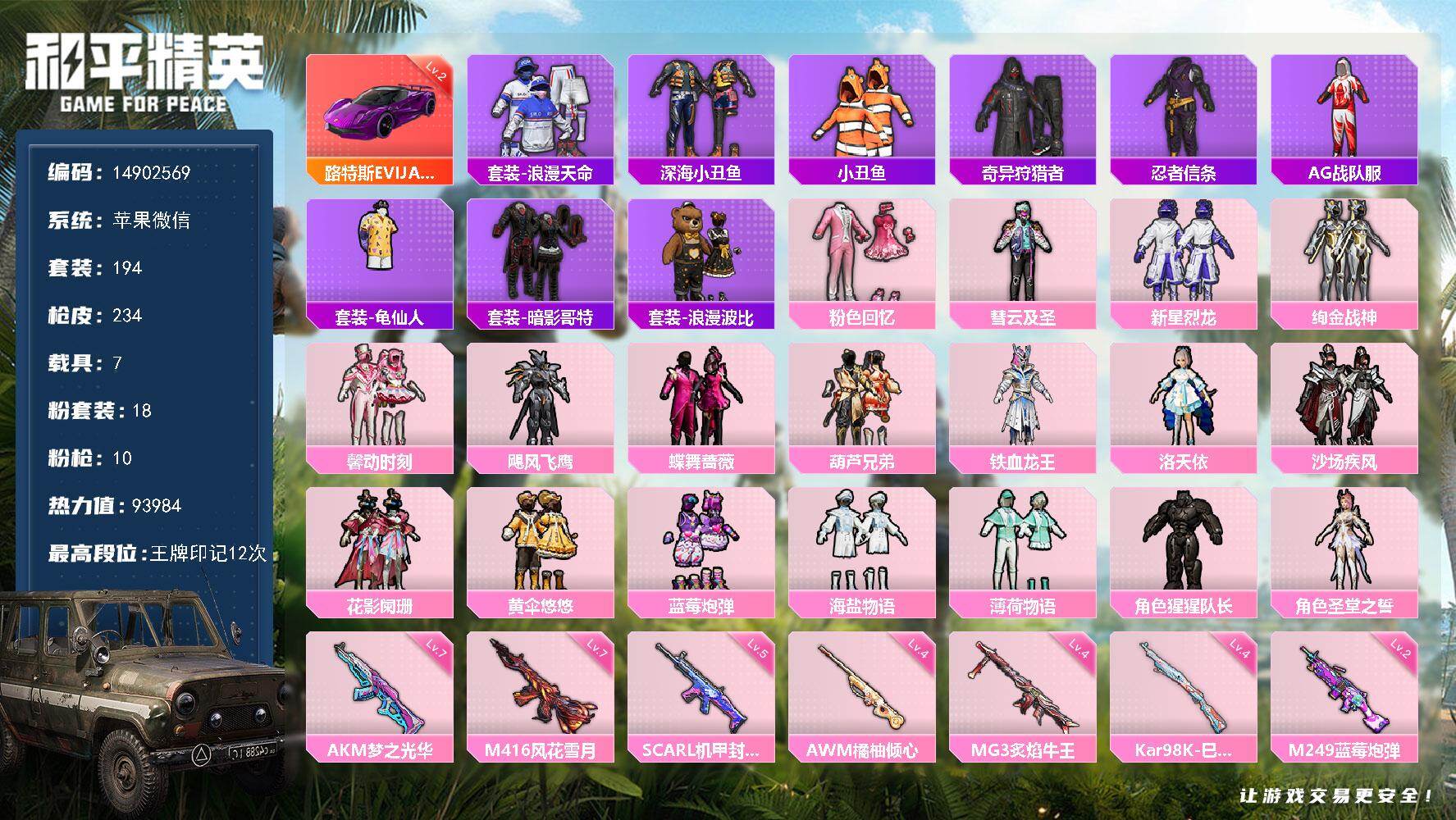 HPDN4163586和平精英账号详情图19 HPDN4163586和平精英账号详情图19