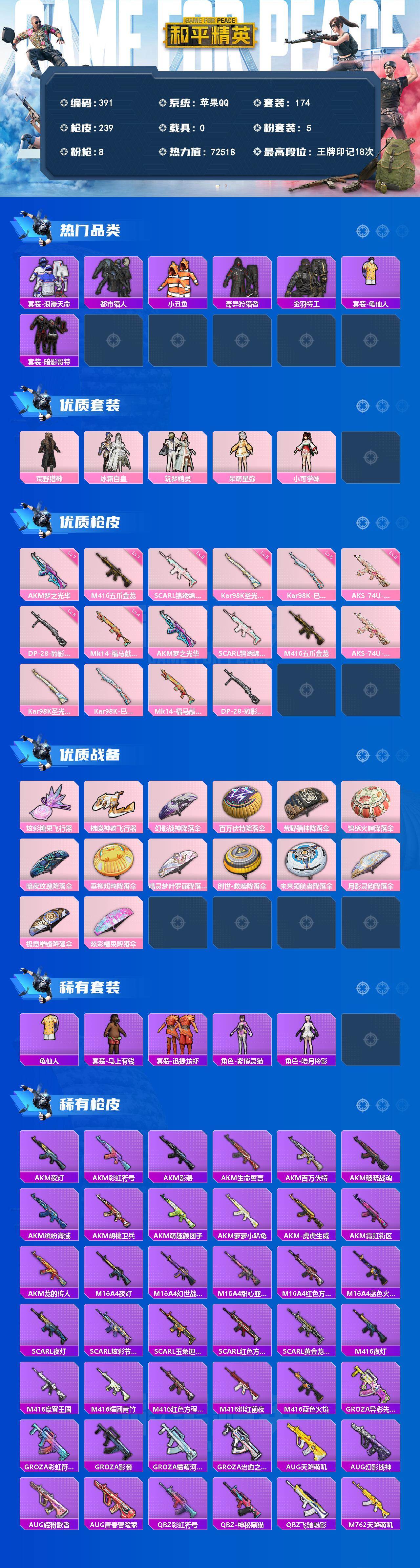 HPCMW4197107和平精英账号详情图2