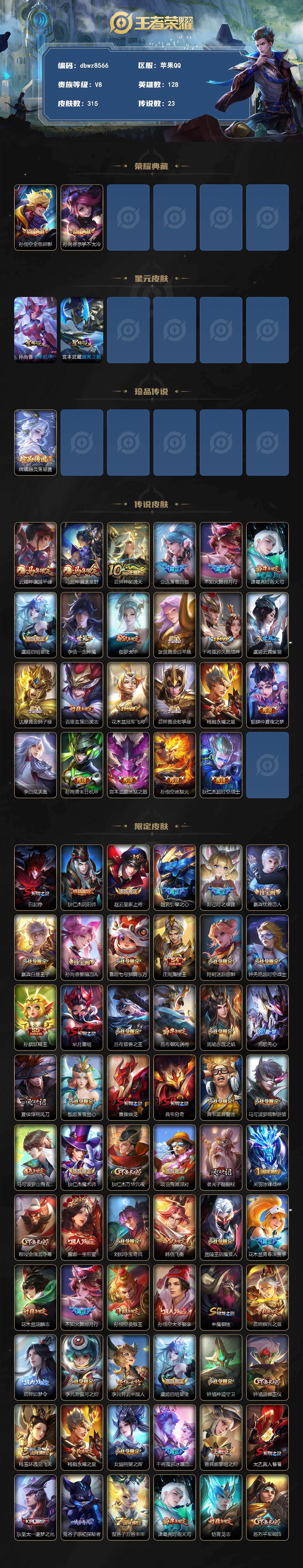 WZQM4289666王者荣耀账号详情图3