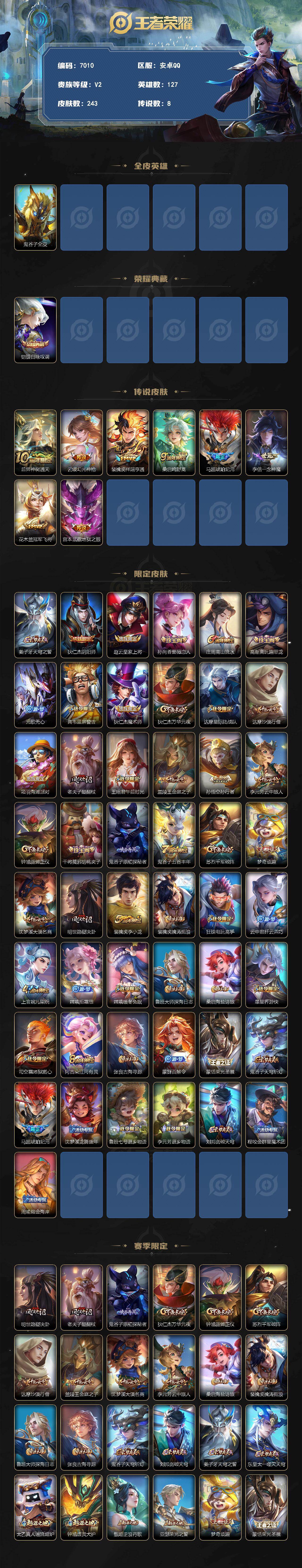 WZLX4289621王者荣耀账号详情图2