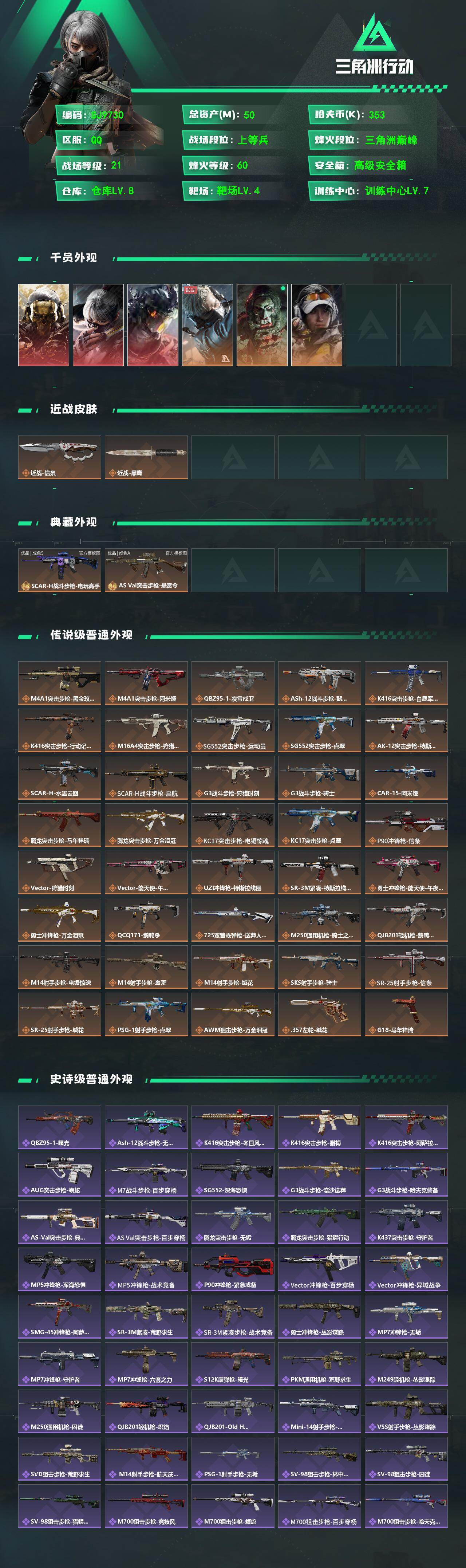 SJZEY492433三角洲行动账号详情图2